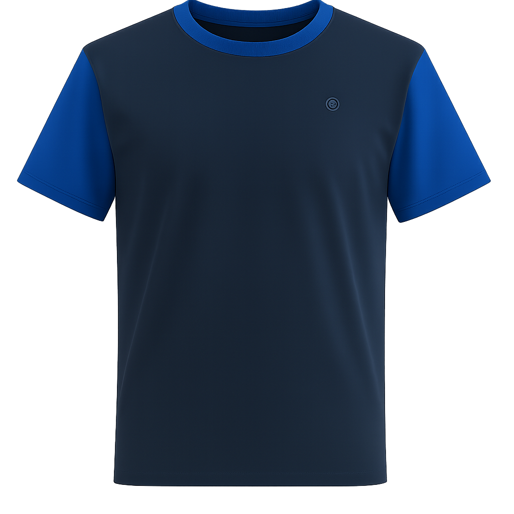 hes donkerblauw-kobalt met kraag